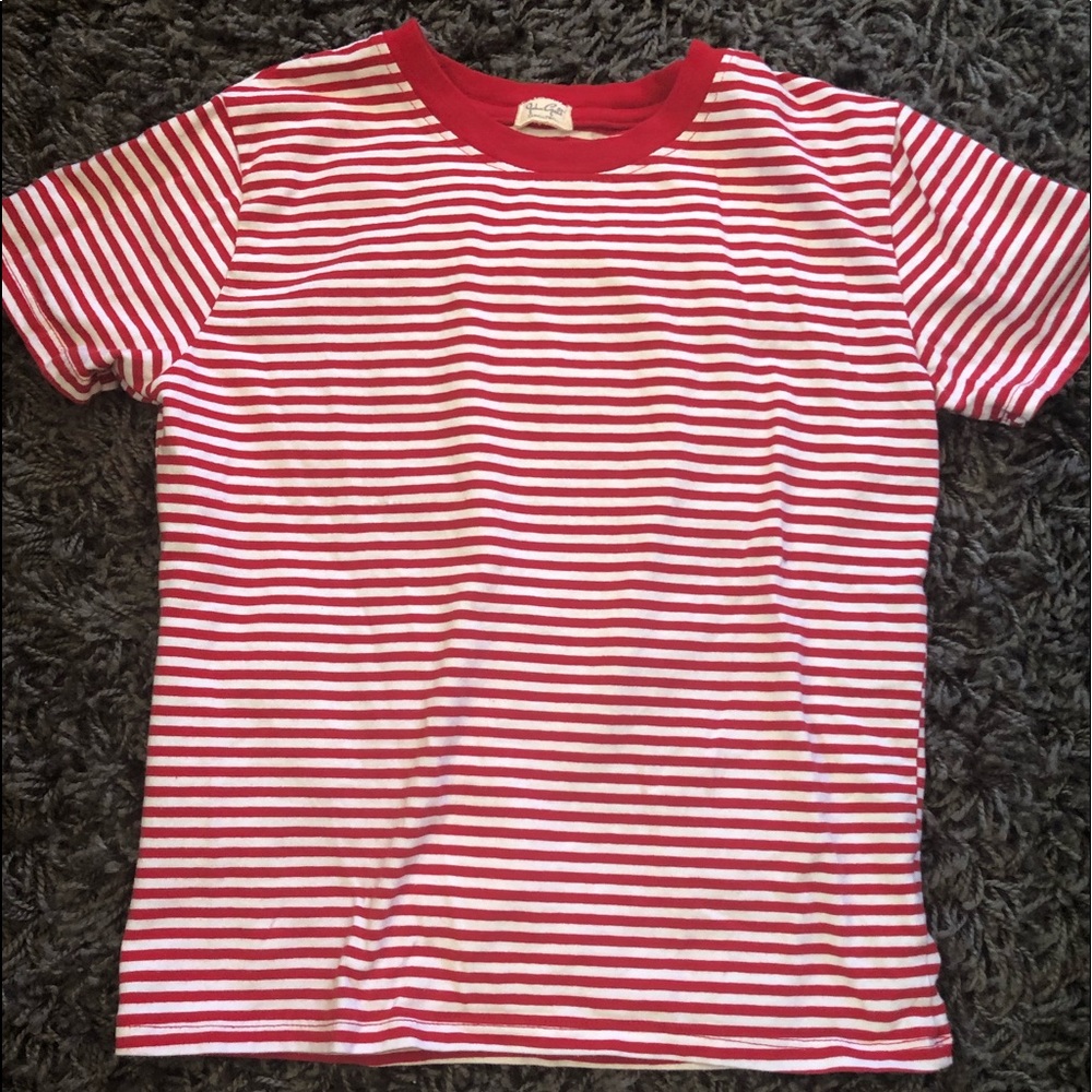 red striped brandy melville top